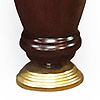 Бильярдный стол Штольц коричневый подпятник