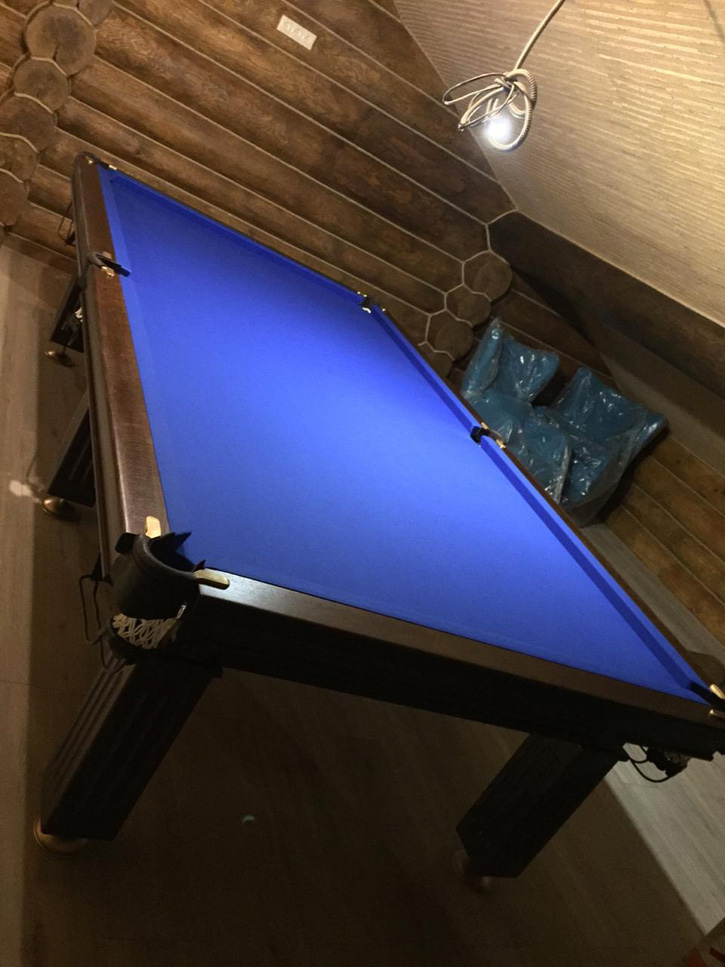 Бильярдный стол с синим сукном купить
