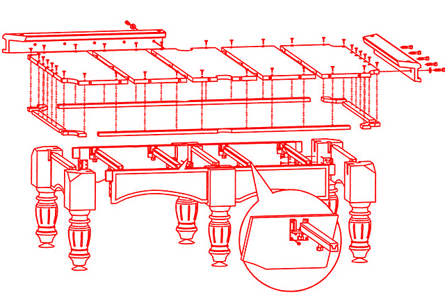 Инструкция по сборке бильярдного стола 9 футов